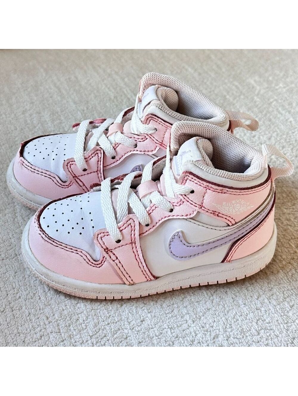 Jordan 1 Mid TD "Pink Wash" Sz 6C
